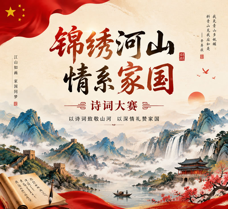 锦绣河山・情系家国诗词大赛征稿启示